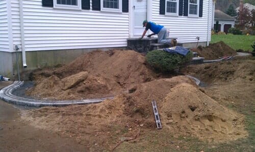 Digging up dirt in North Attleboro, MA.