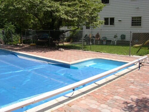 Poolside landscaping in North Attleboro, MA