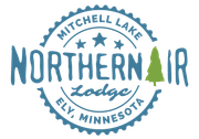 The logo for northern air lodge in ely , minnesota