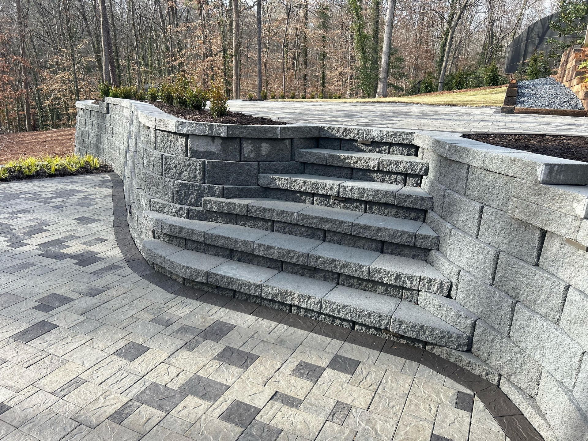 Stairs and patio