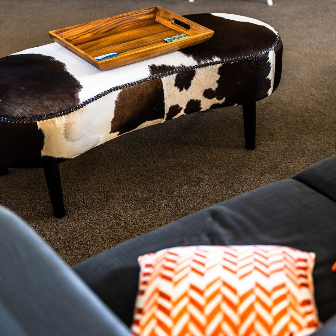 There is a Large Bed in the Middle of the Room — Lakeview Luxury Retreat in Canobolas, NSW