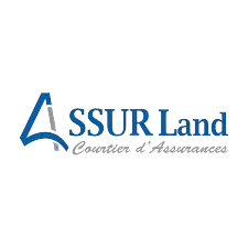 C'est un logo pour une entreprise appelée assur land.