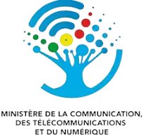 The logo for ministere de la communication des telecommunications et du numerique