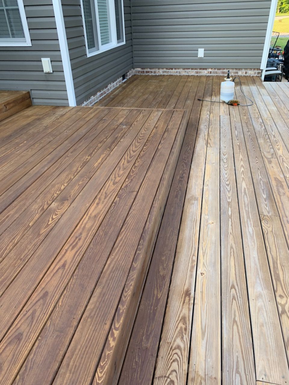Before House Deck Cleaning — Midlothian, VA — VIRGINIA POWERWASH, INC