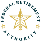 Federal Retirement Authority logo: gold star and arrow emblem within a circle, text surrounds.
