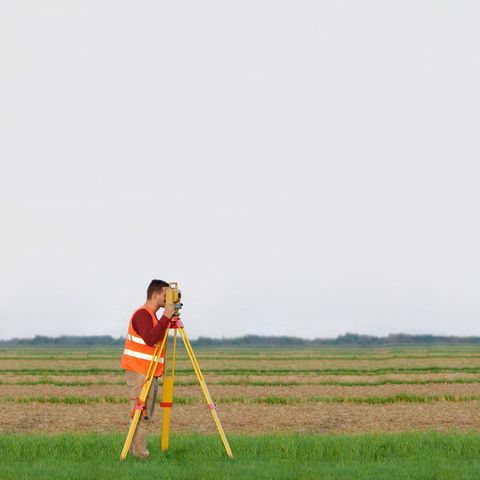 Surveyor on Construction Site — Mornington Peninsula, VIC — Carson Development Consultants Pty Ltd