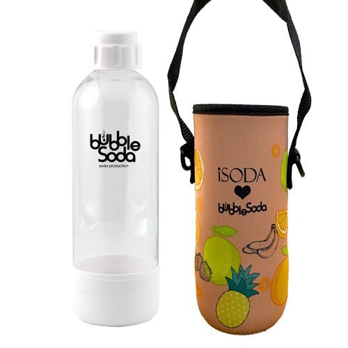 BubbleSoda 1公升專用水瓶-白色(含外出袋不挑花色)