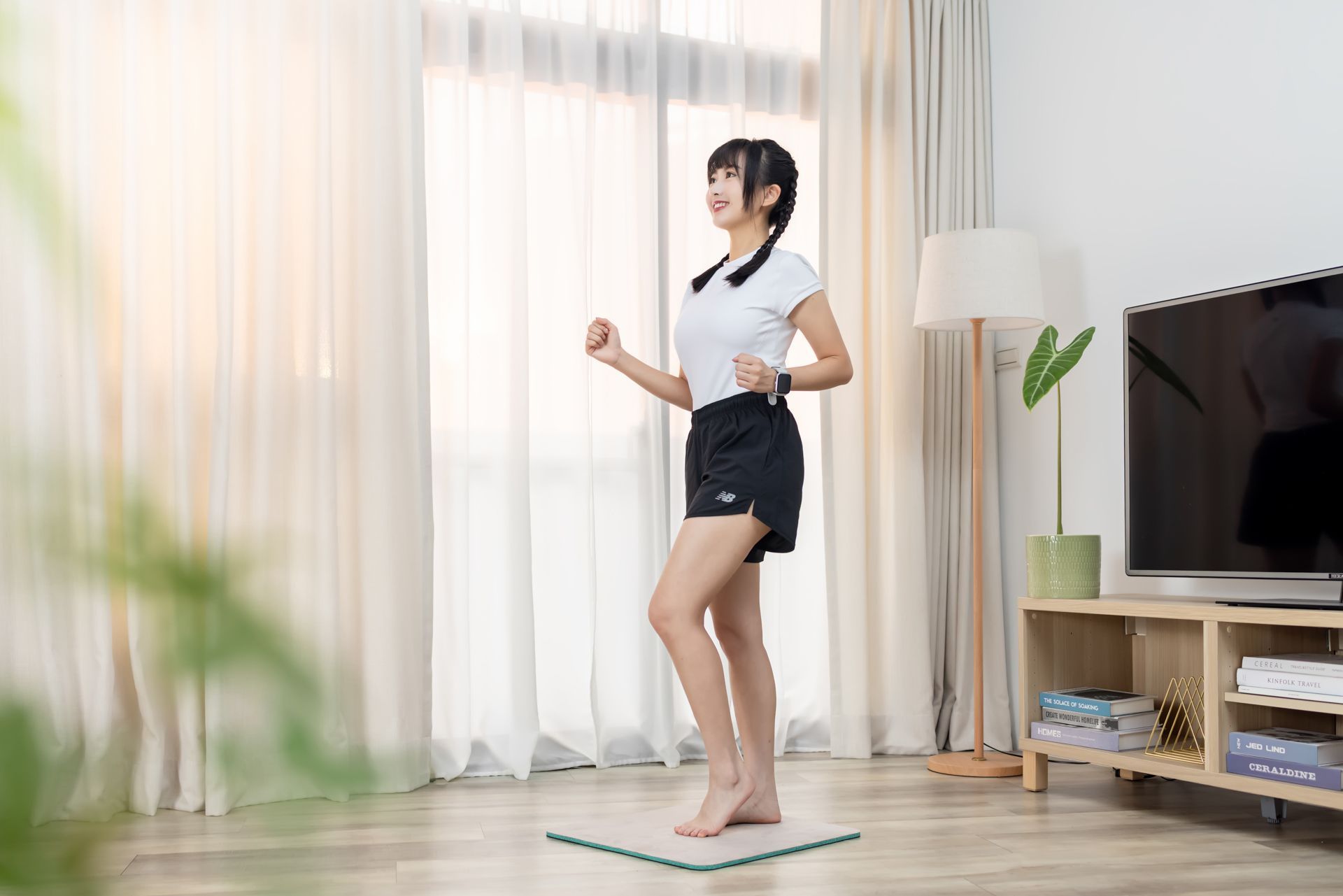 TOMOTOMO 真回彈環保超慢跑墊  親膚仿麂皮/玫瑰粉