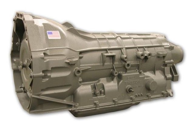 A gray gearbox with an american flag on it