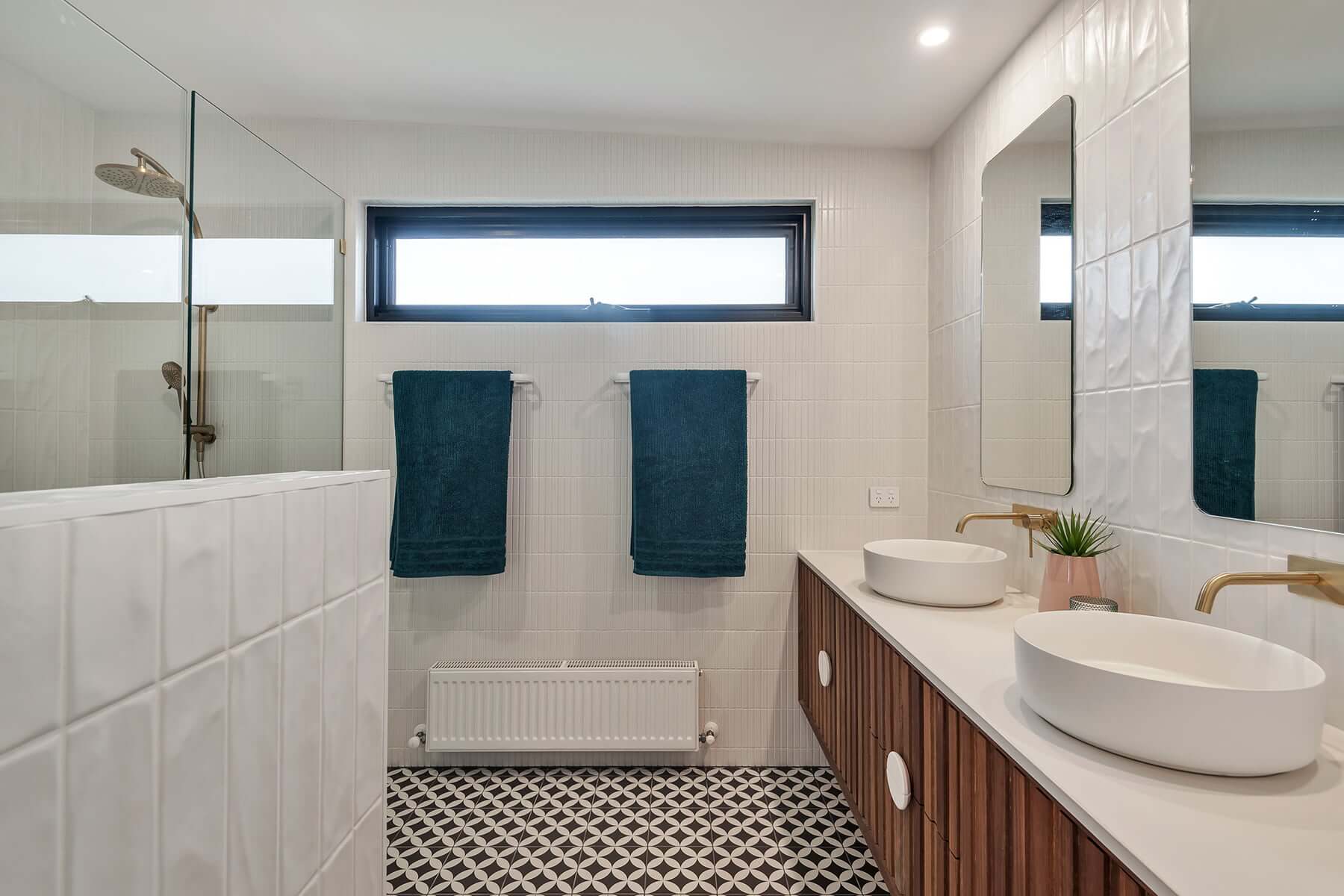 Modern Bathroom in New Home built by Ryan Brothers Building Ocean Grove