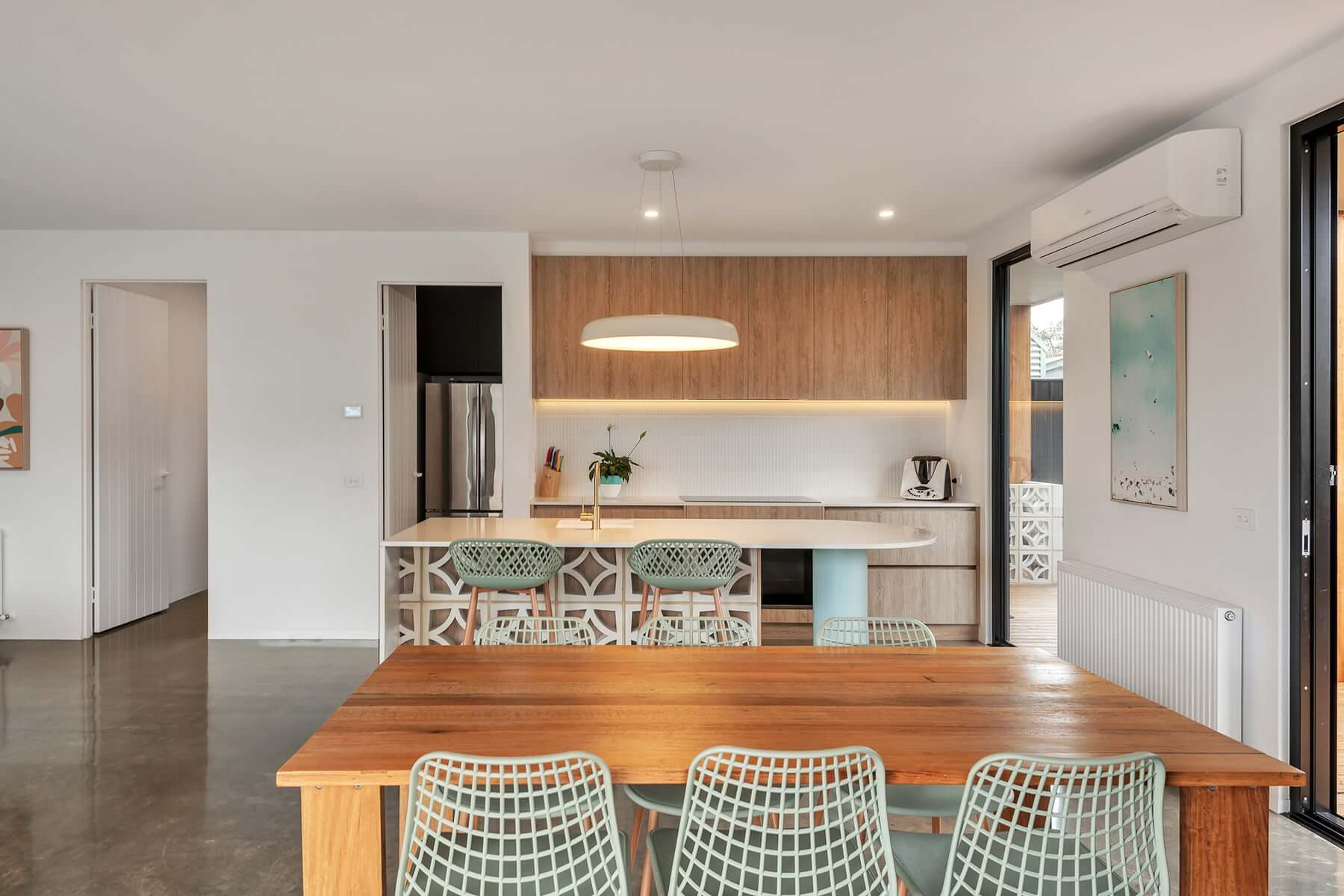 Kitchen and Dining area in New Home built by Ryan Brothers Building Ocean Grove