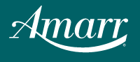 The Amarr logo in white cursive font with a swoosh on a teal background.
