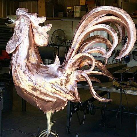 Custom Iron Works — Custom Iron Rooster Display in Idaho Falls, ID