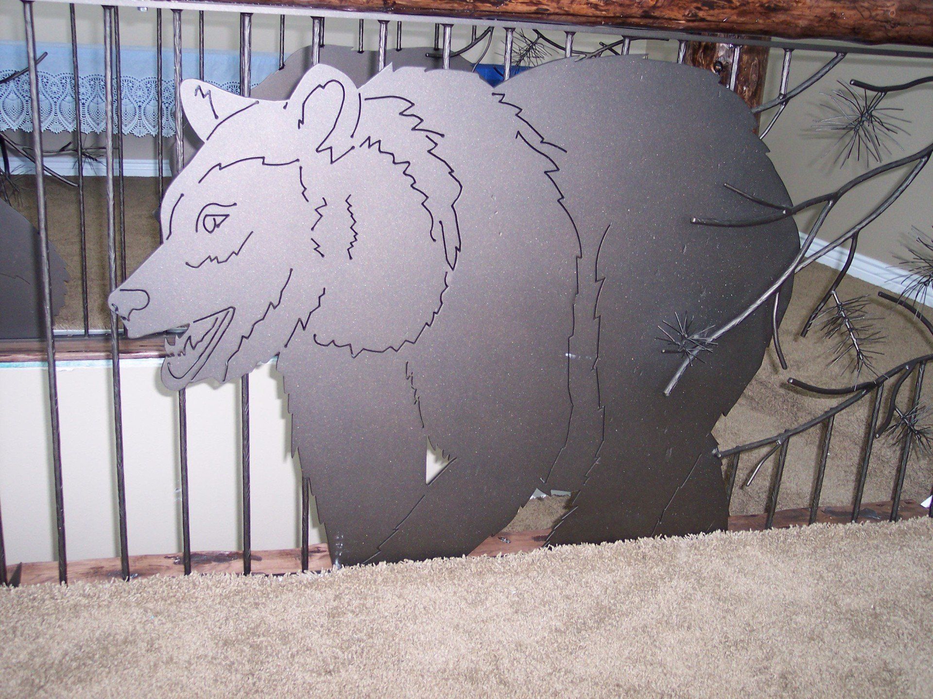 Iron Railing — Custom Iron Bear Design in Idaho Falls, ID