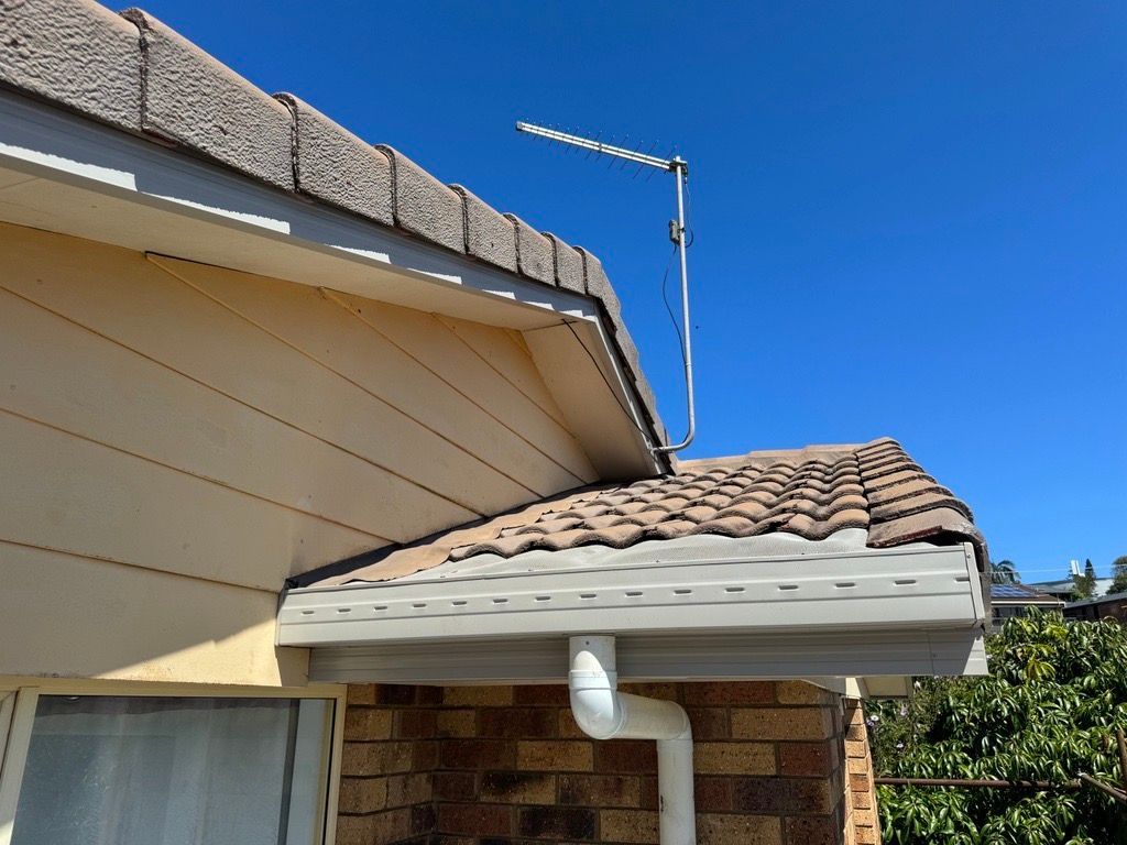Plastic Roof Gutter With Soffit And Fascia Board — Gutters & Fascia In Lismore NSW
