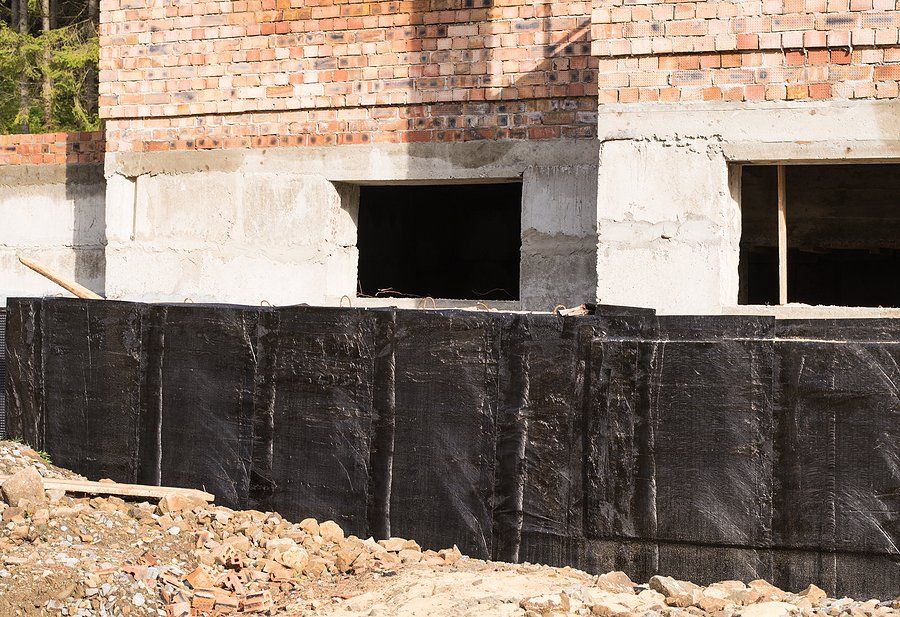 house waterproofing under installation