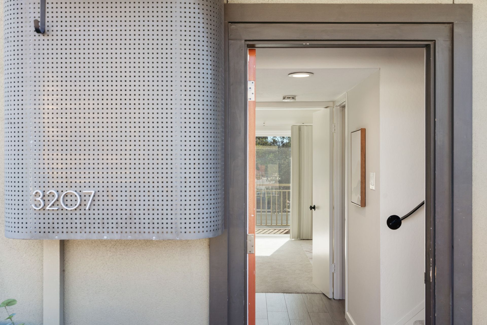 A door with the number 3207 on it