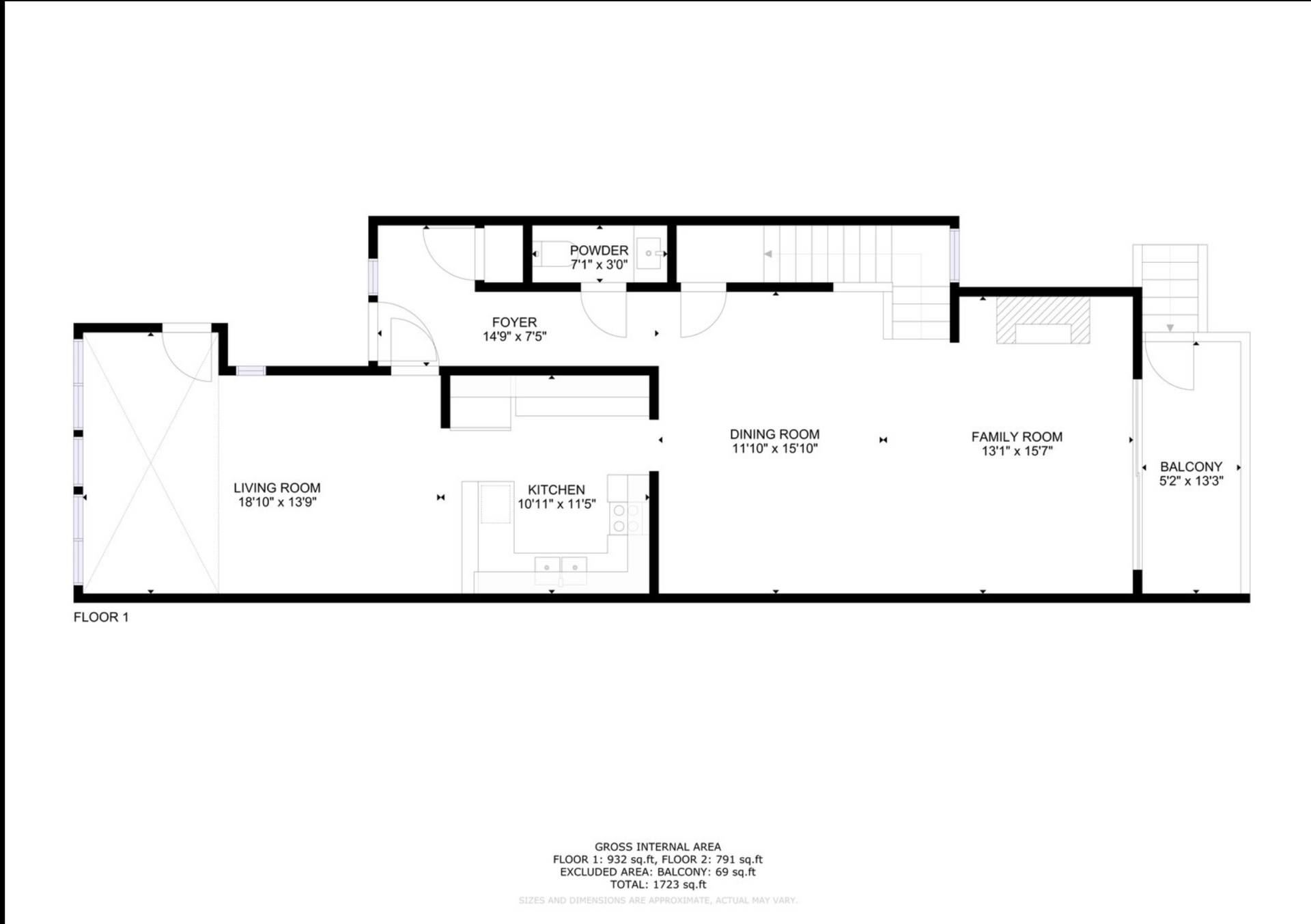 A black and white floor plan of a house