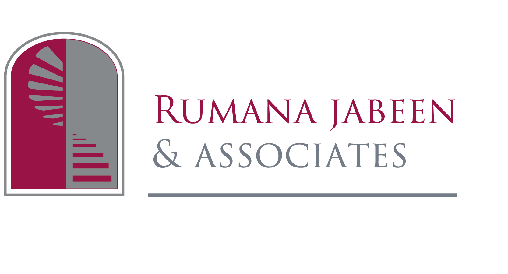 A logo for rumana jabeen and associates