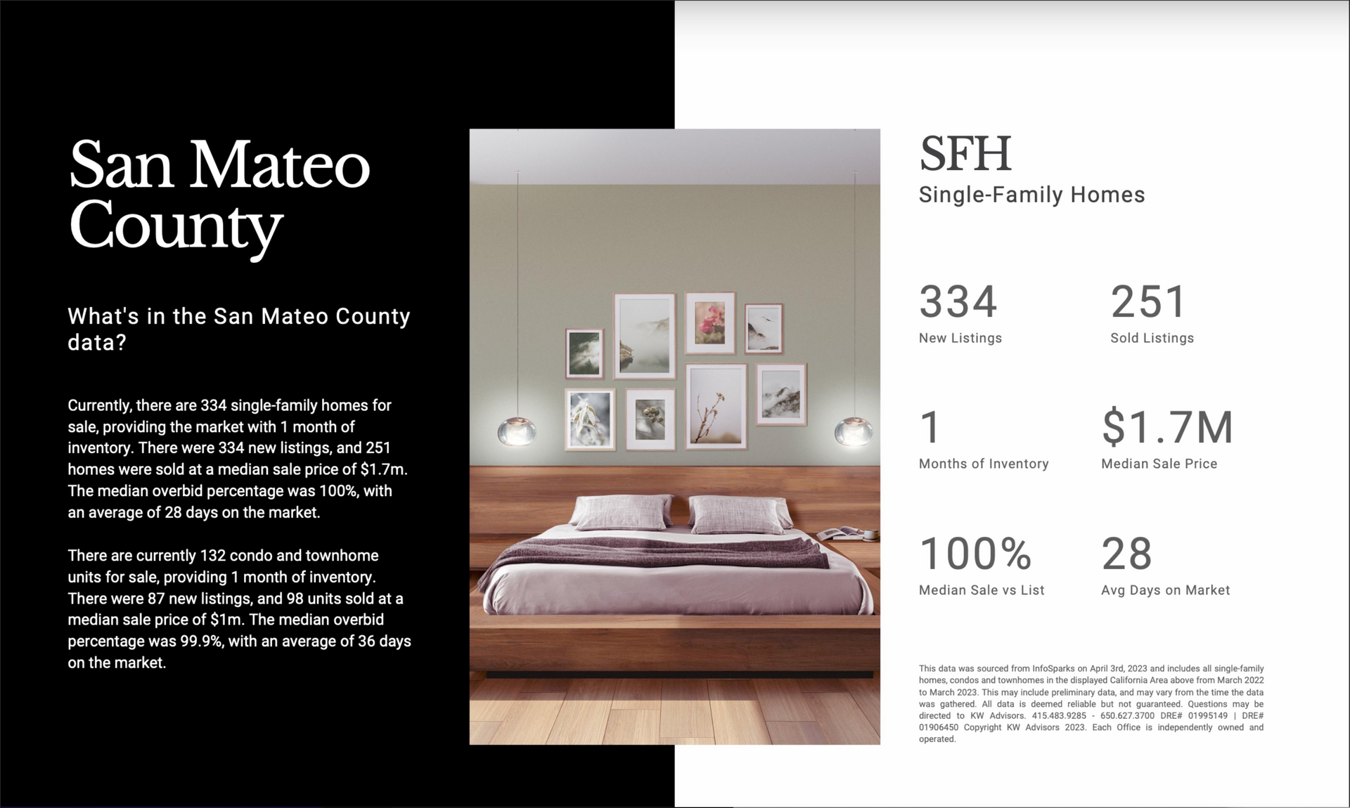 A black and white brochure for san mateo county