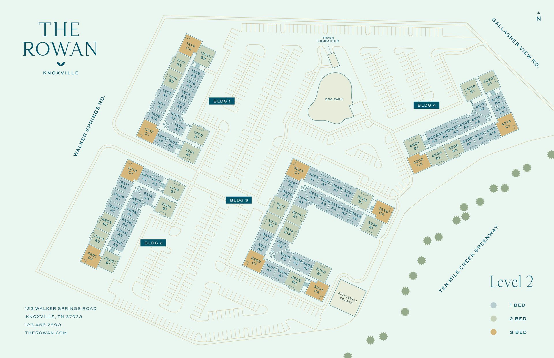 A map of a building with a lot of buildings on it.