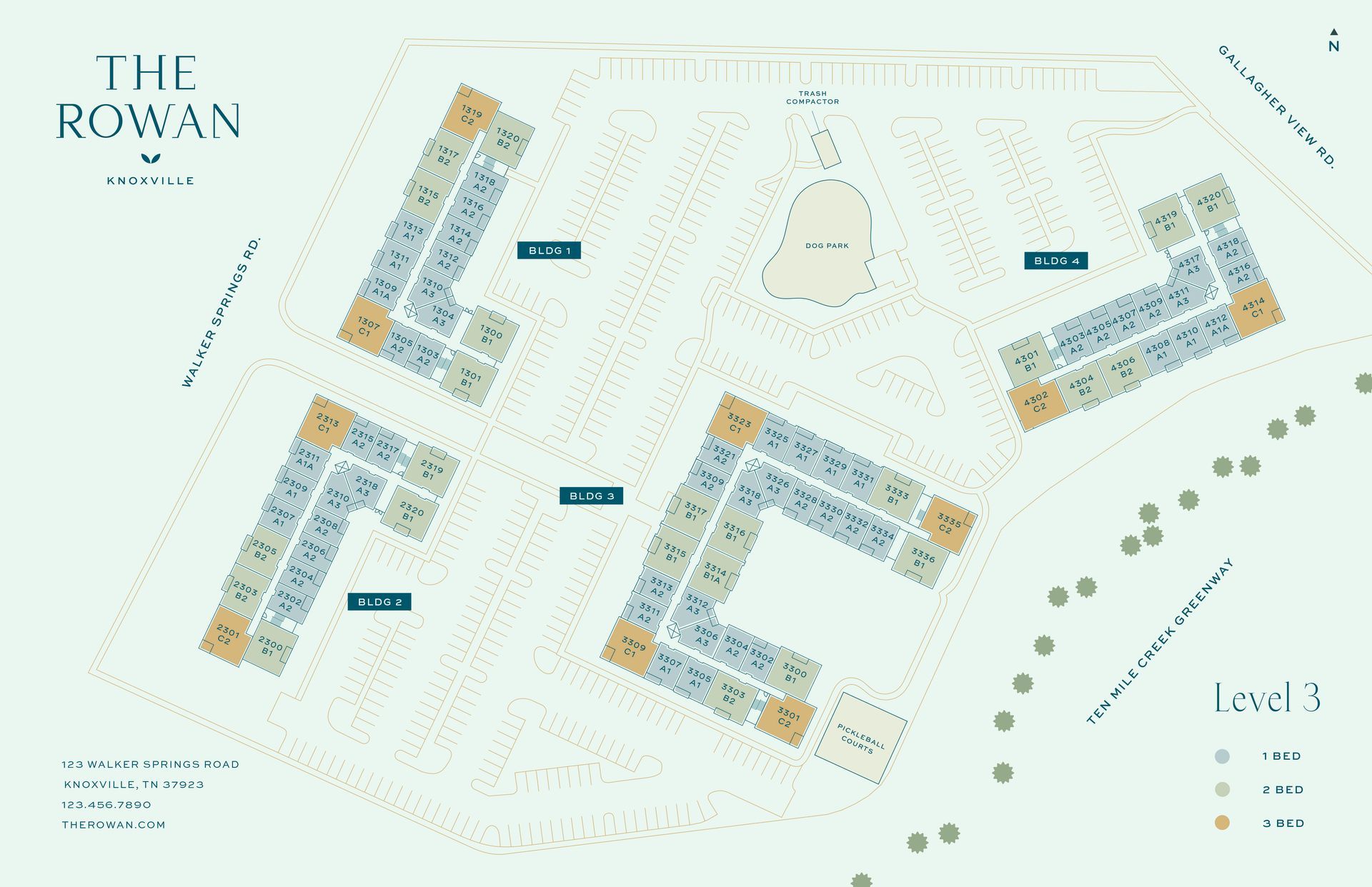 A map of a building with a lot of buildings on it.