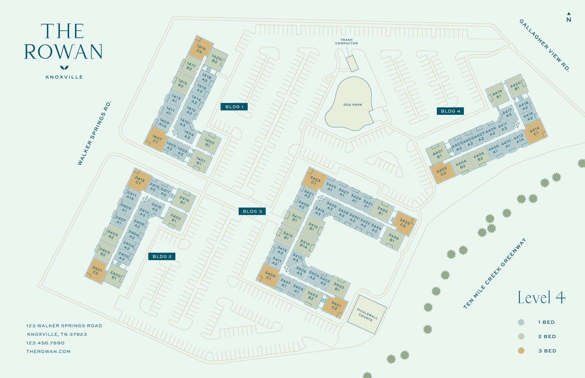 A map of a building with a lot of buildings on it.