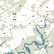 Map of The Rowan's location.