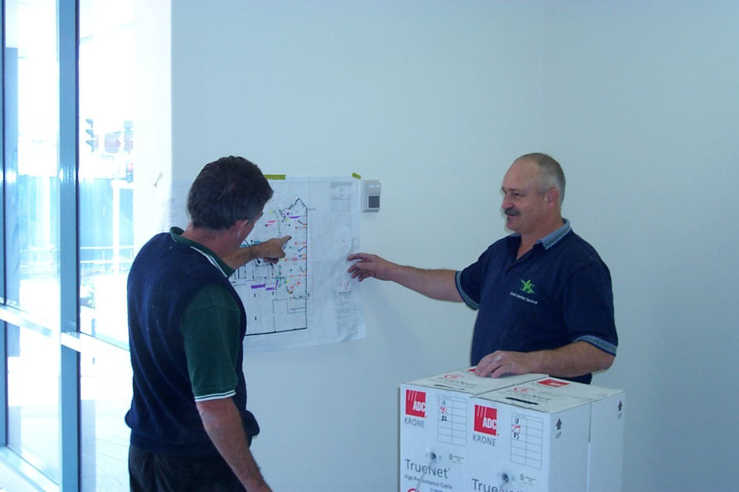 looking at blueprints