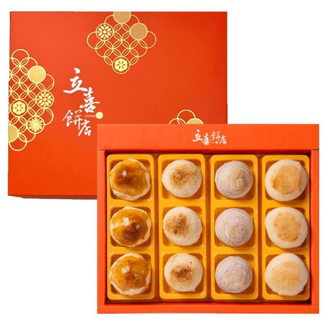立喜餅店】 G01 經典品月禮盒12入