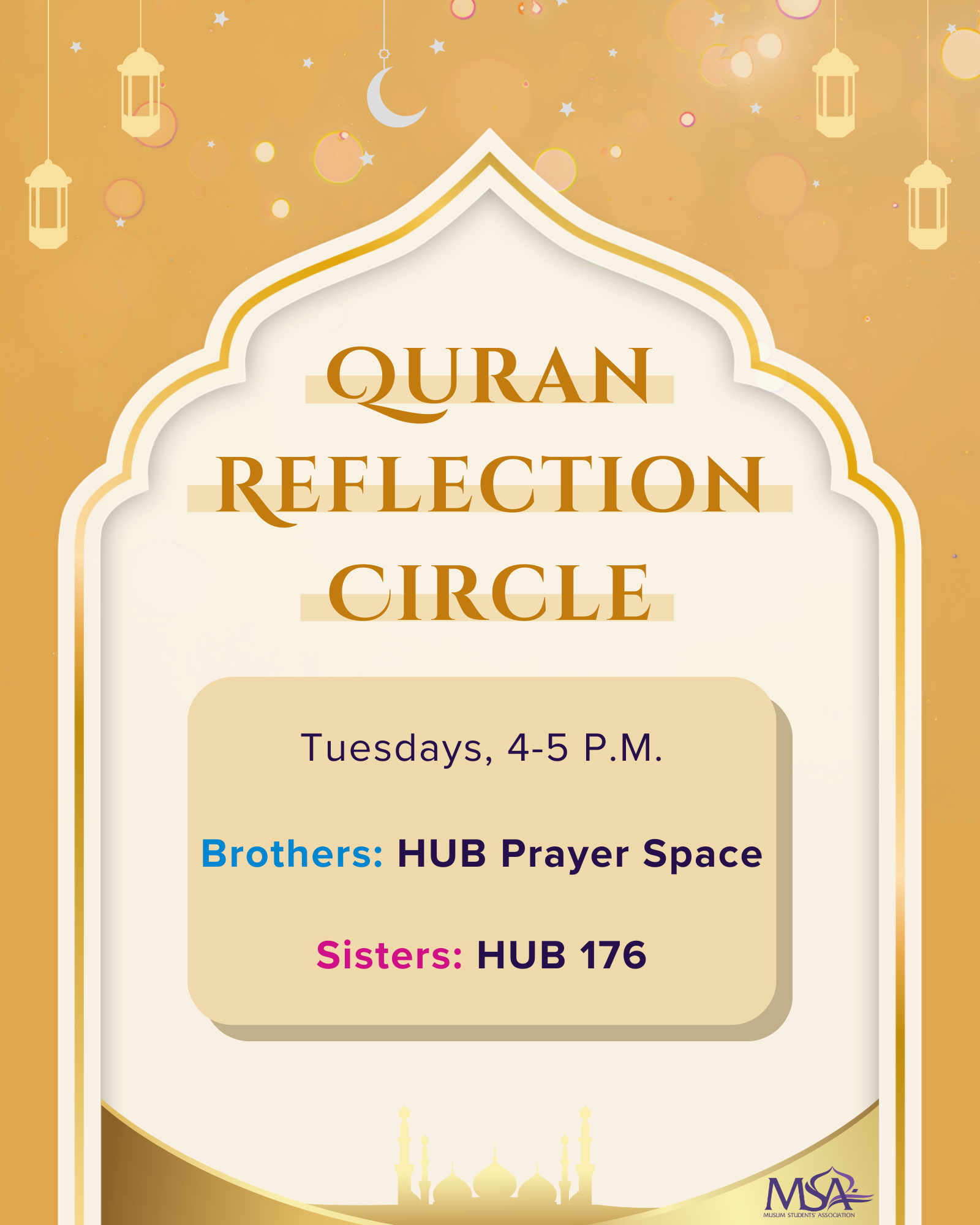 Quran Reflection Circle graphic