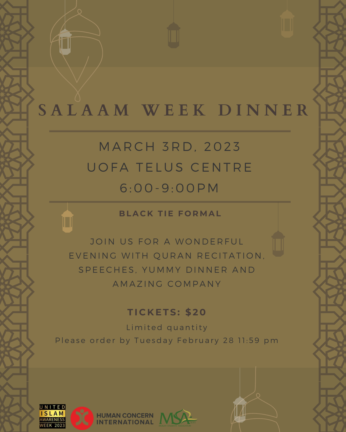 Salaam week 2023 dinner