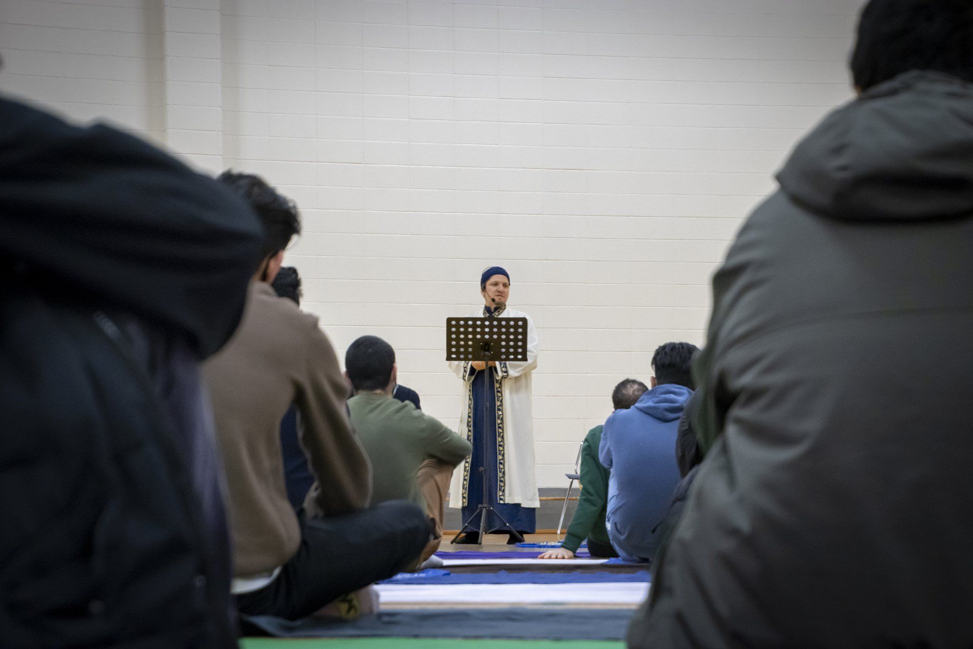 A picture taken during the weekly MSA jummah