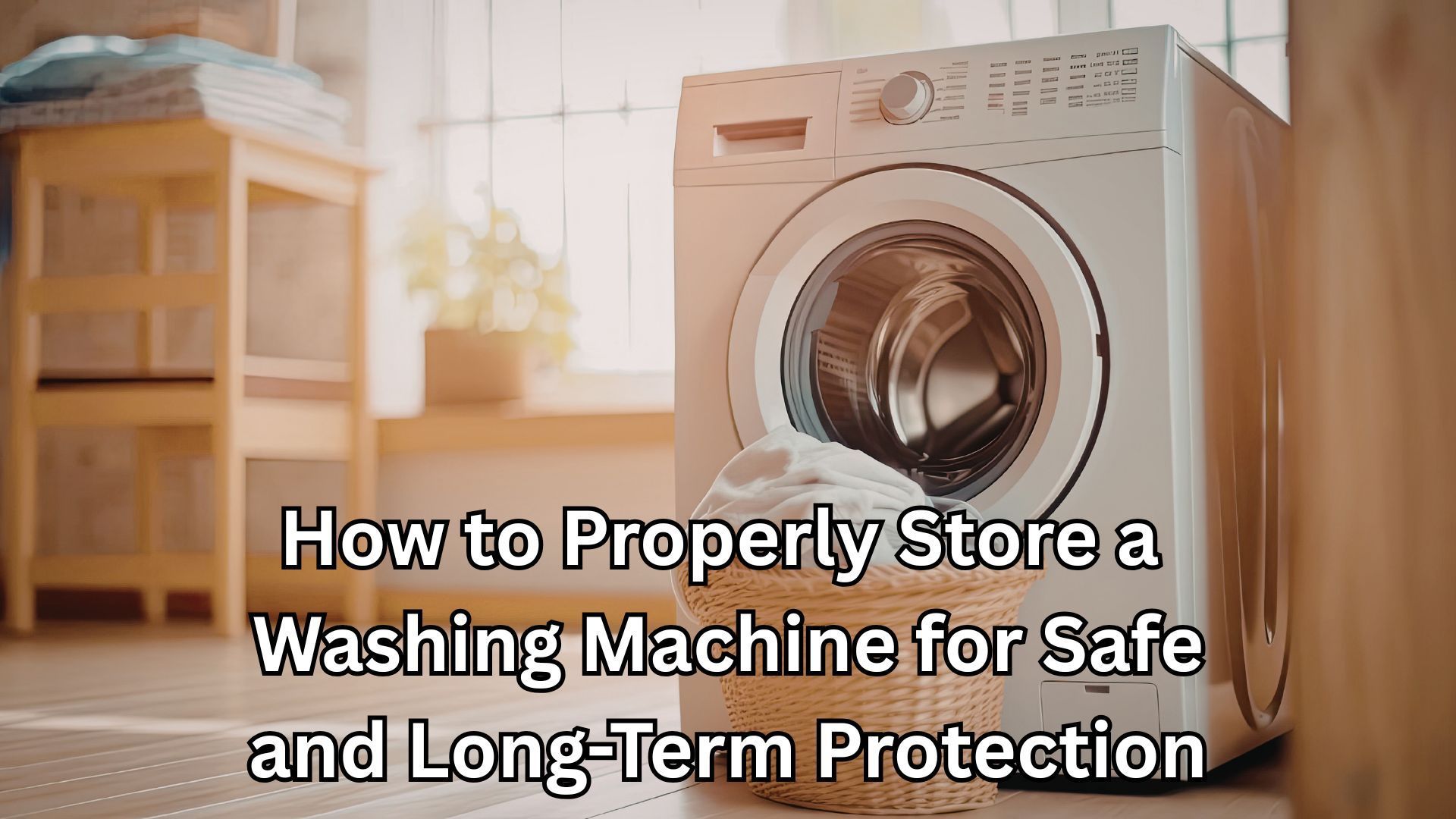 Properly Store a Washing Machine