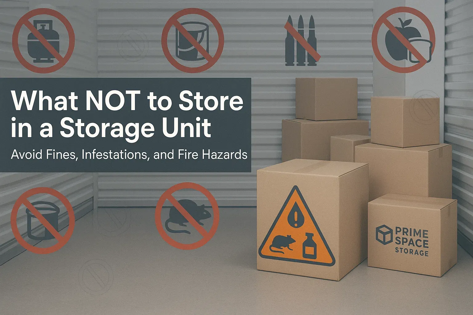 Prohibited Items in Self-Storage: What You Can't Store