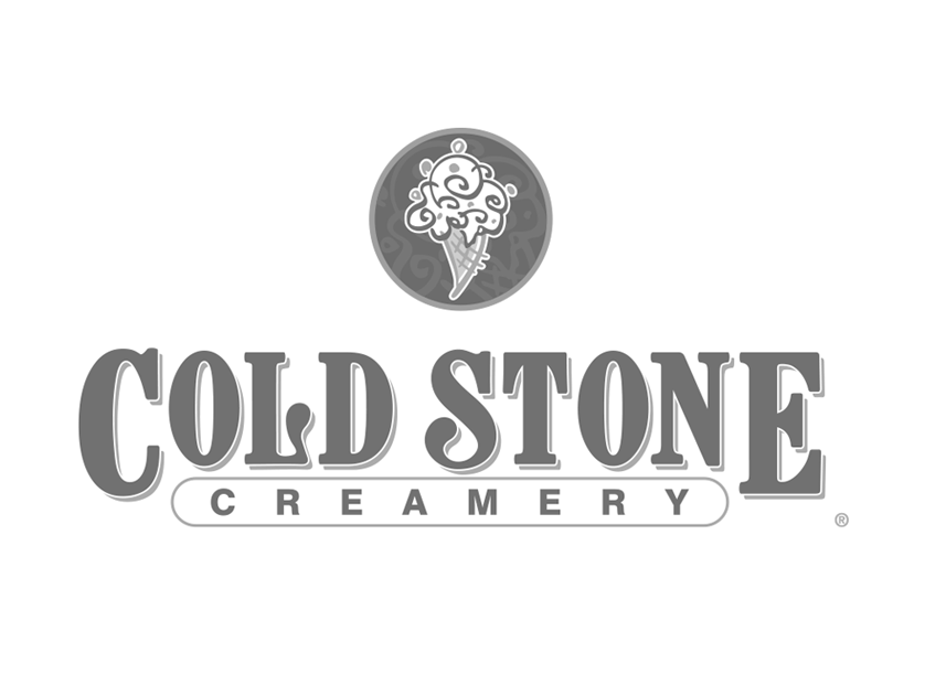 A black and white logo for cold stone creamery.