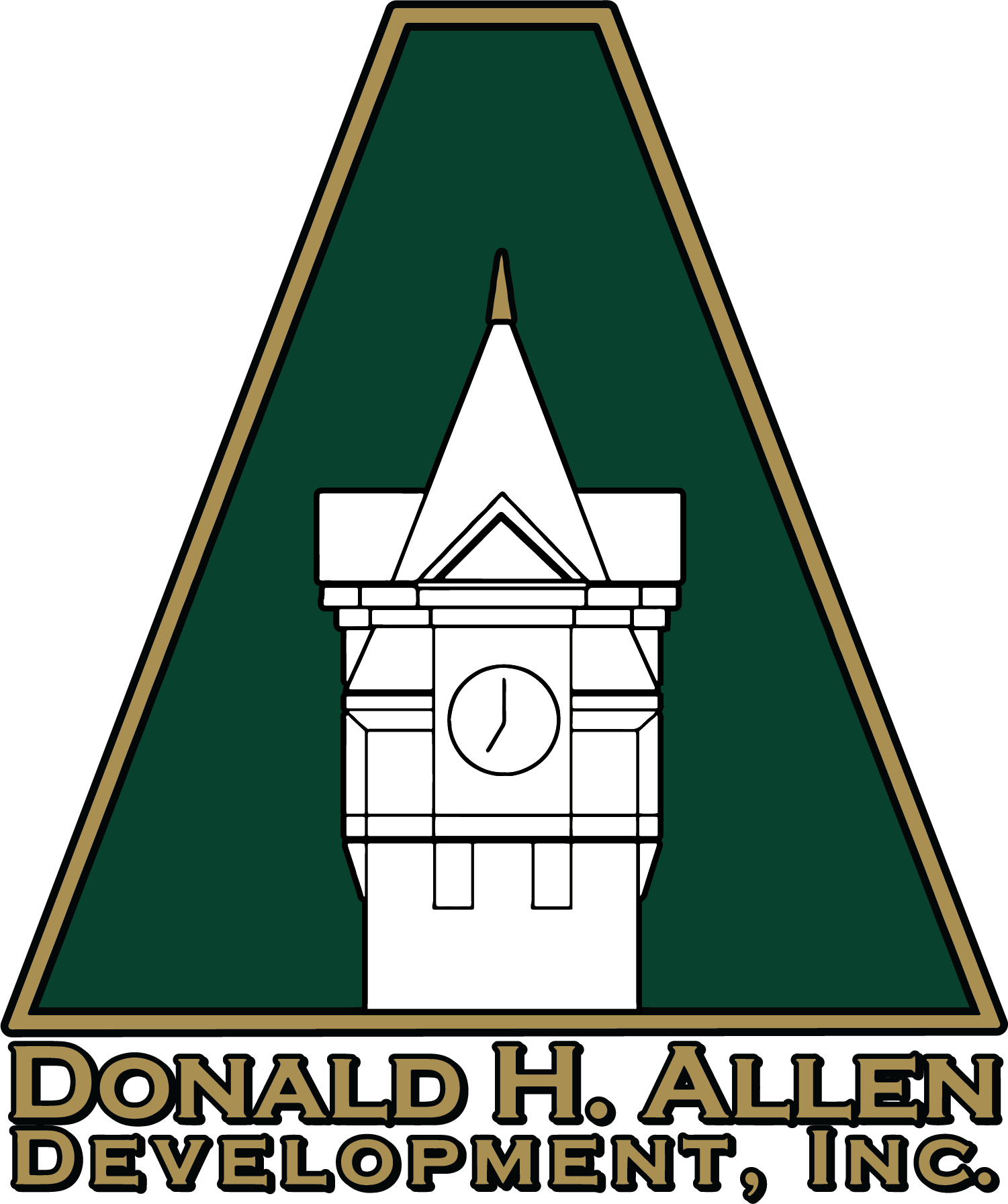 logo for donald h allen development inc