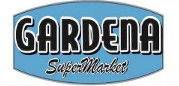A gardena supermarket logo on a white background