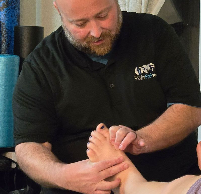 A man is getting a massage at a spa.