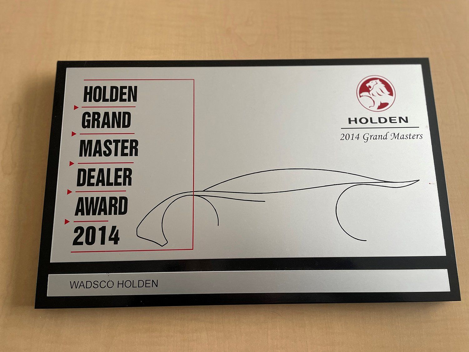 Wadsco Holden wins the 2014 Holden Grand Master Dealer Award