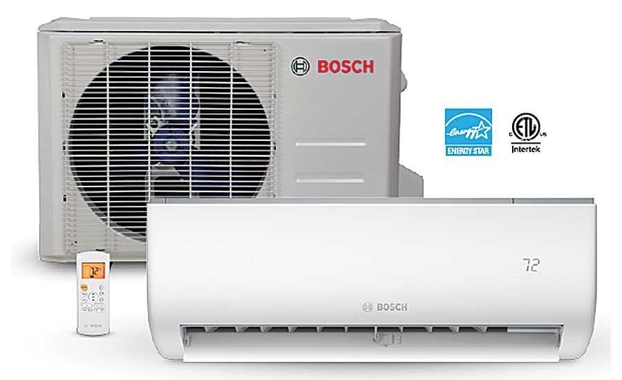 a bosch air conditioner with a remote control