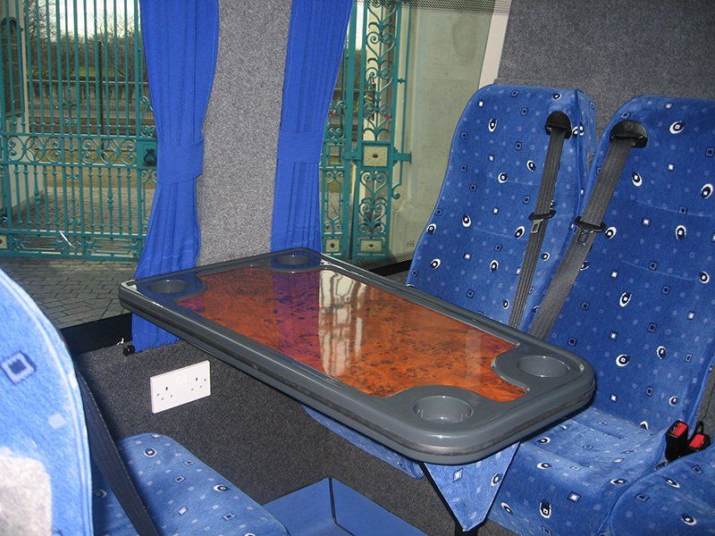 JG Minibuses' interior
