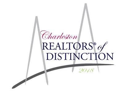 The logo for the charleston realtors of distinction is shown.