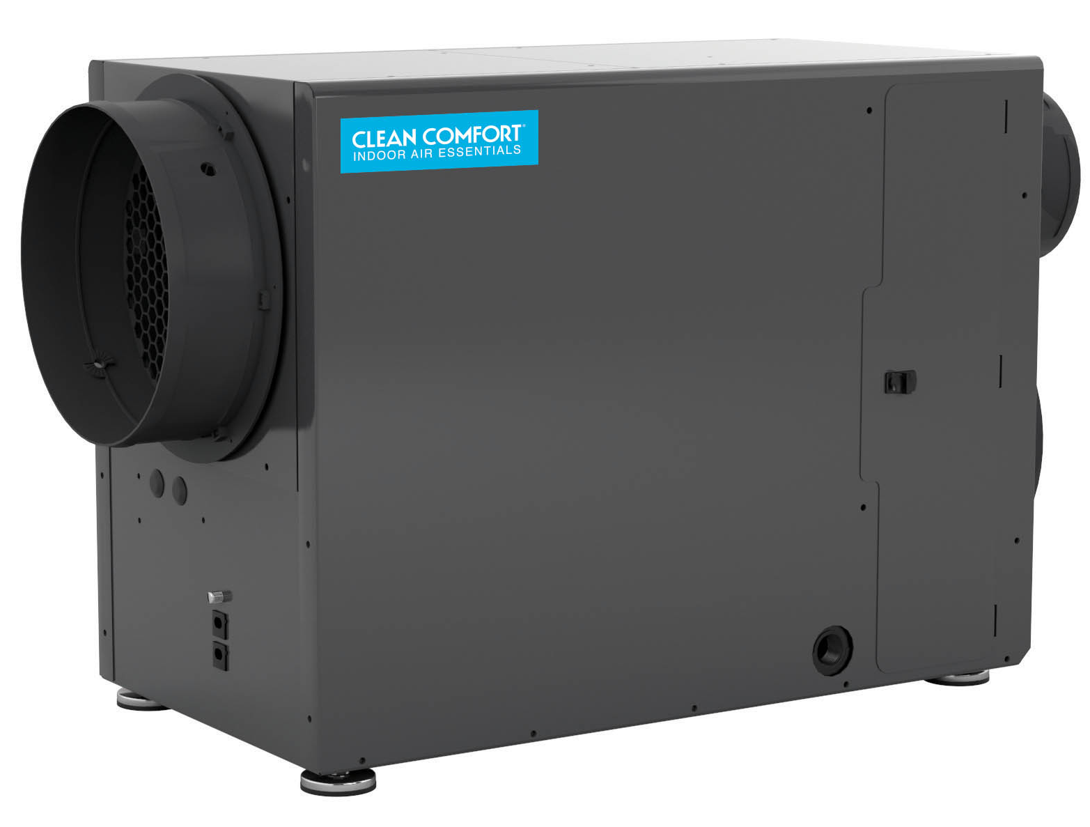 A black box with a blue label that says clean comfort