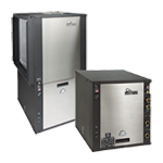 A couple of boxes sitting next to each other on a white background.