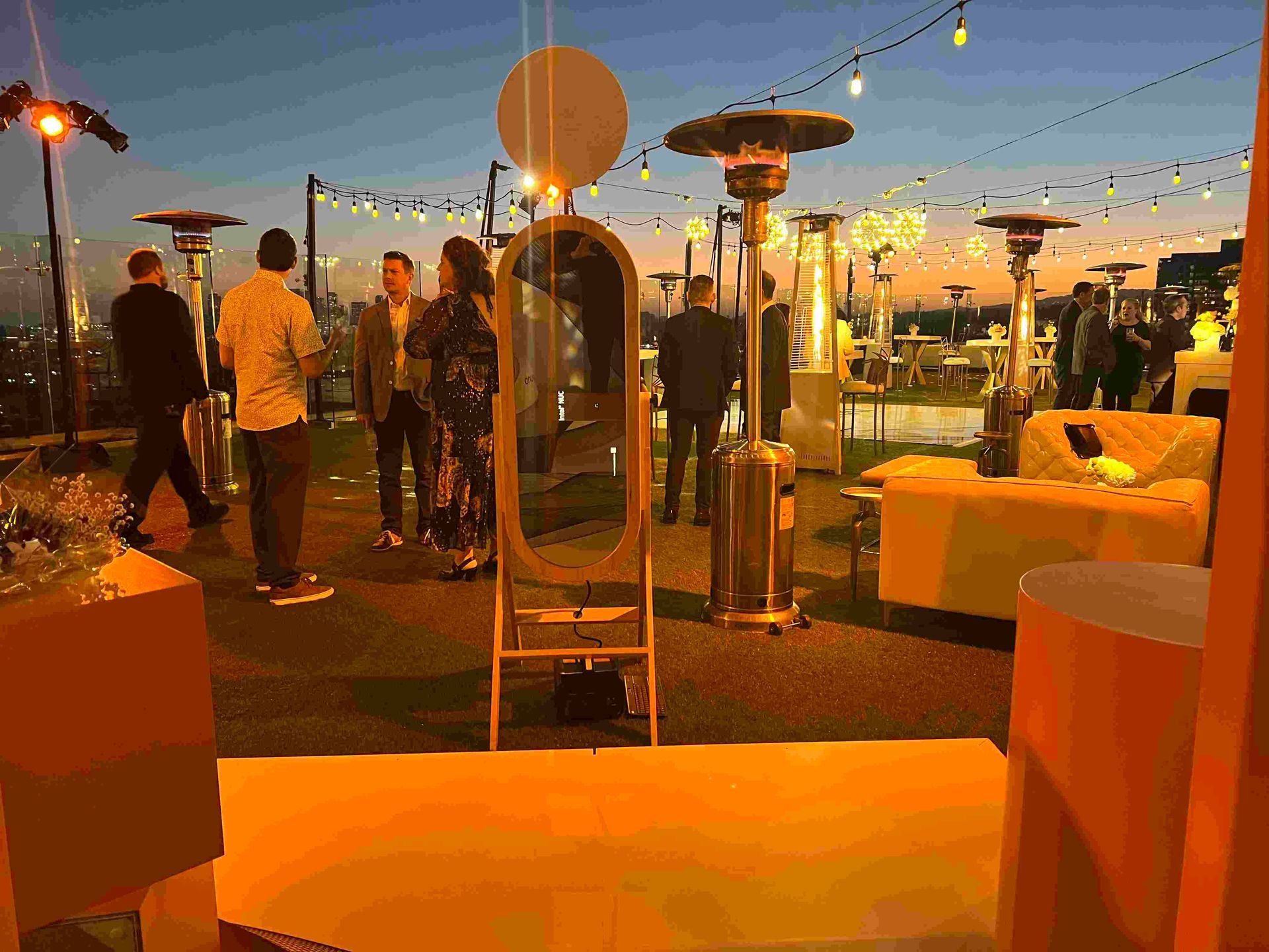 Gorgeous LA Rooftop Photo Booth Activation