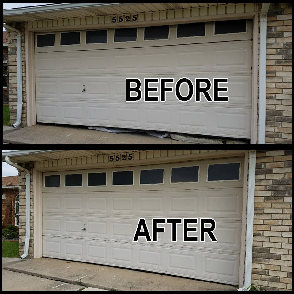 New Up And Over Garage Door Jammed 