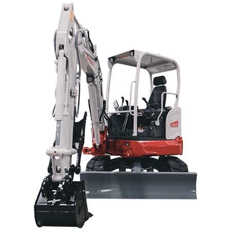 Takeuchi TB335R short tail swing compact excavator for rent