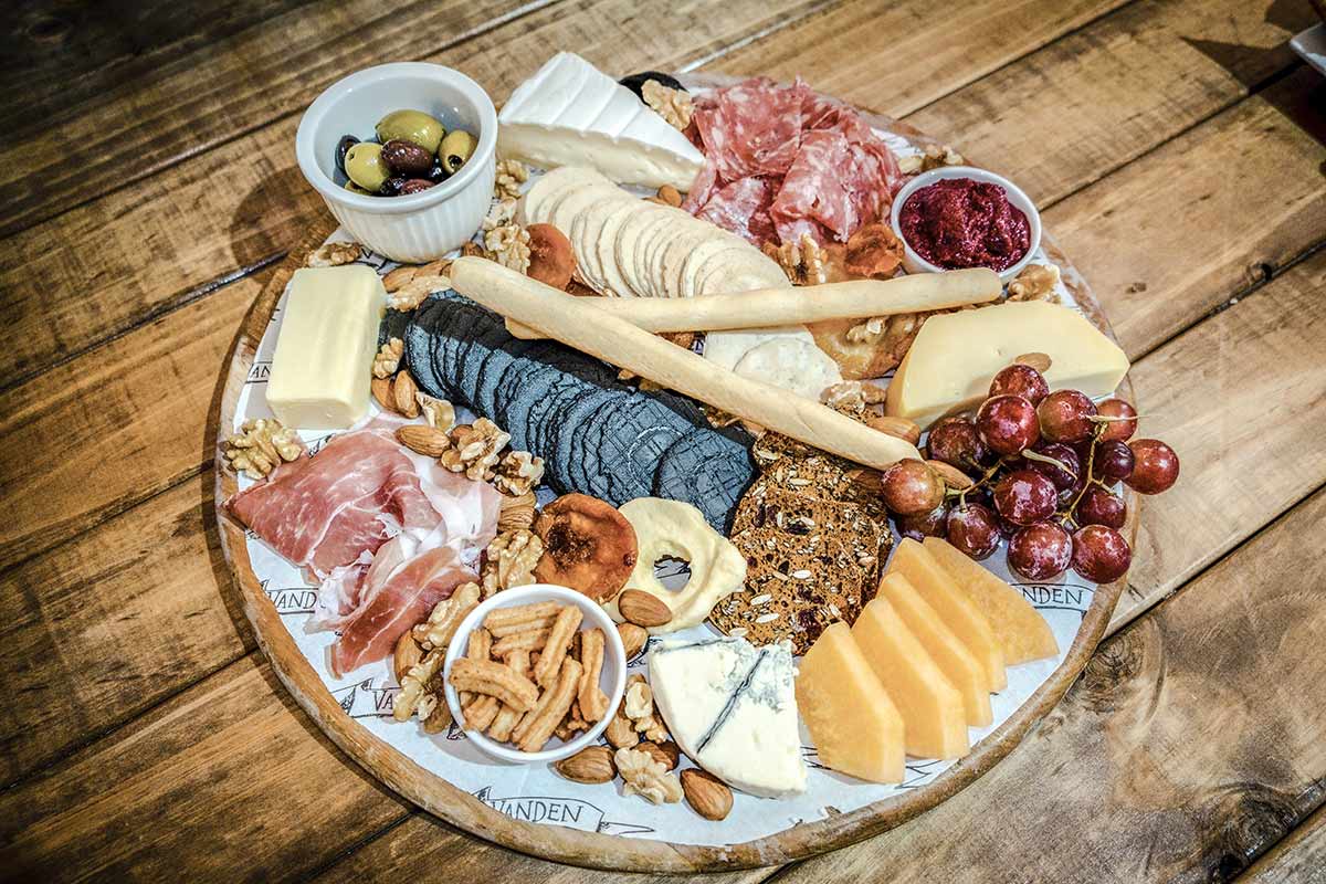 Vanden Estate Winery Food Menu - Platters, Breads, Dips, Pizzas