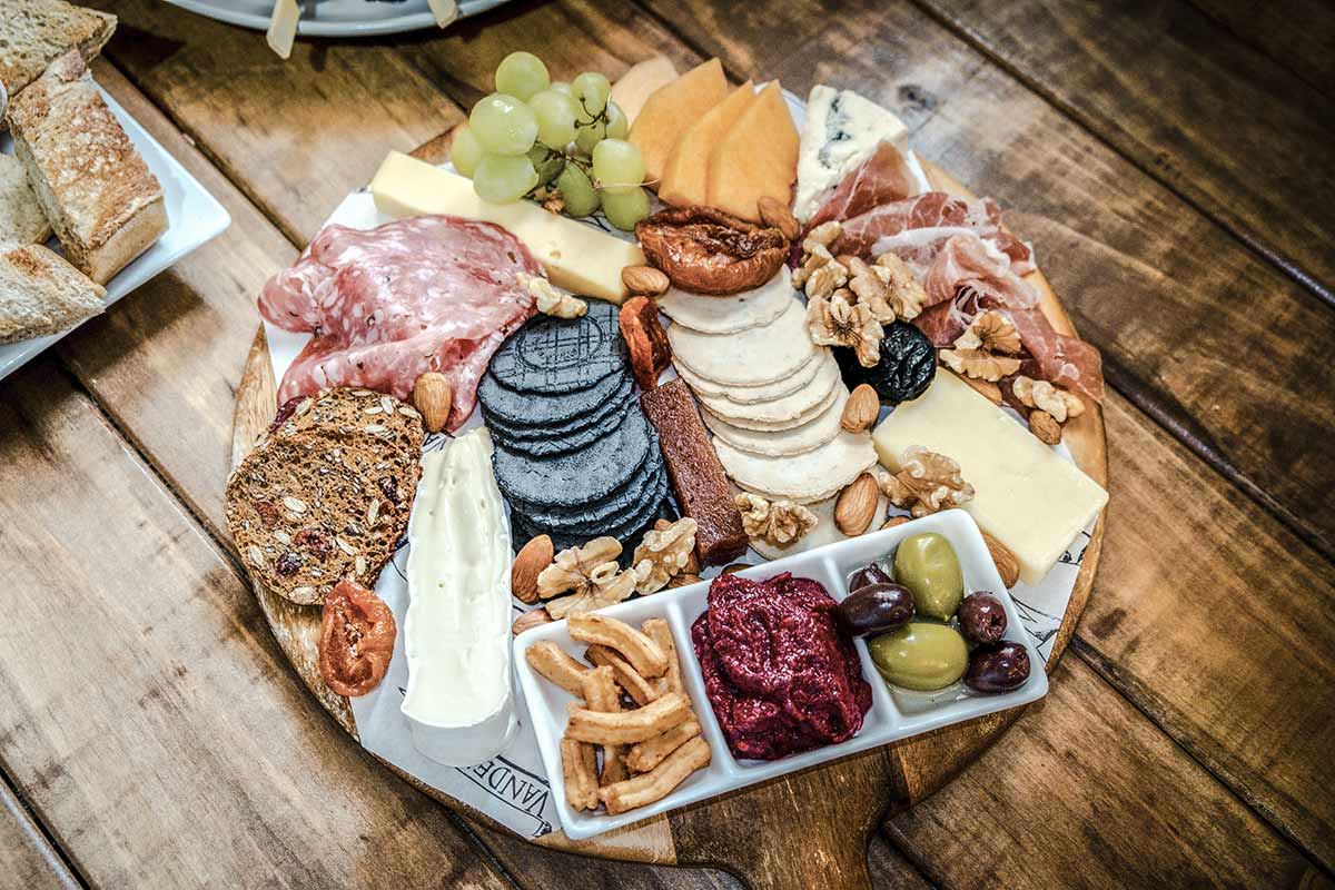 Vanden Estate Winery Food Menu - Platters, Breads, Dips, Pizzas